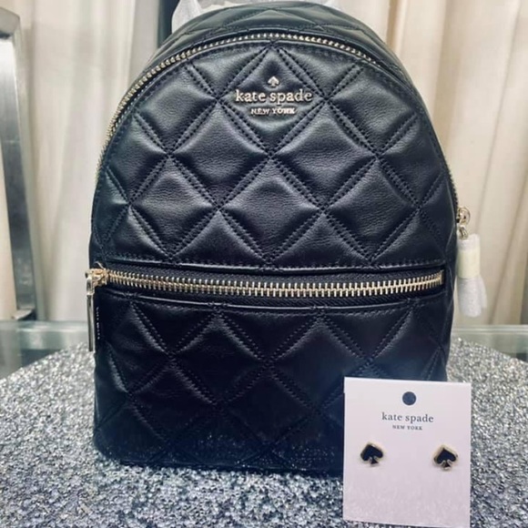 kate spade Handbags - Kate Spade mini backpack and earrings